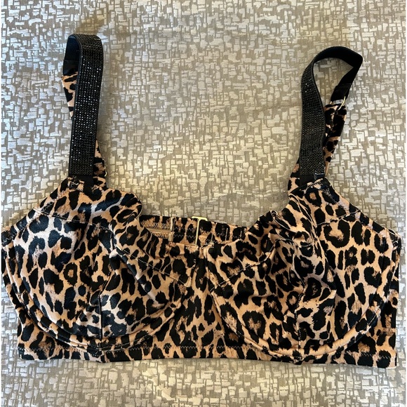 Victoria's Secret Leopard Shine Strap Bikini Bra Underwire. Size 34DD - Picture 3 of 6
